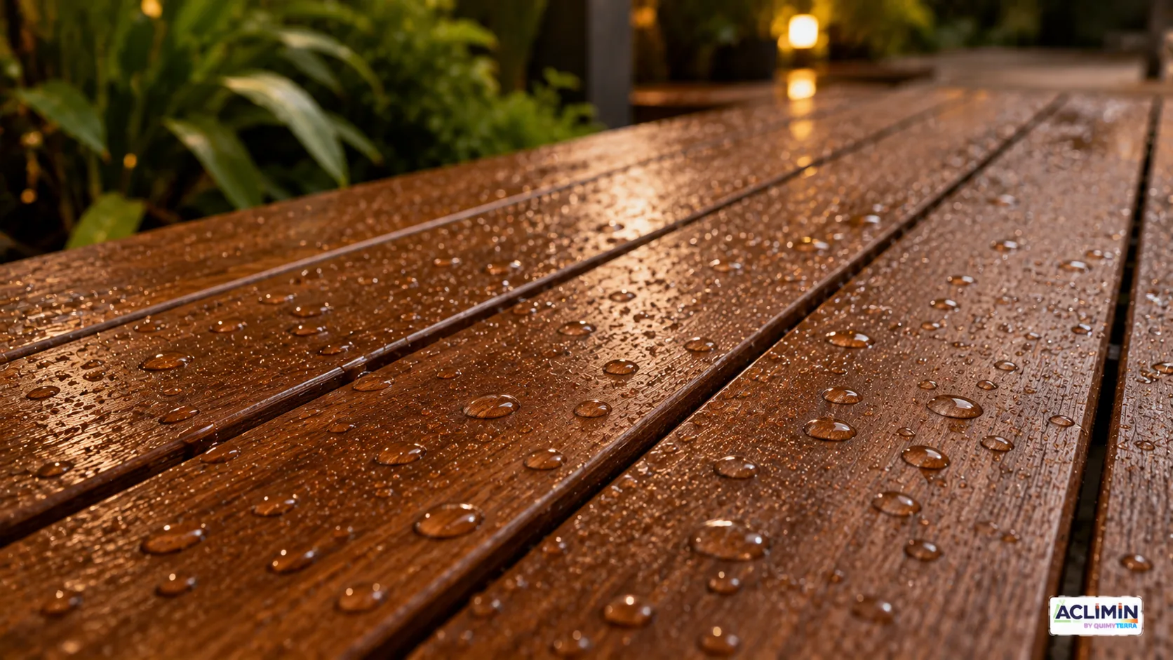 Nano Protector Transparente para Madera — aplicación real