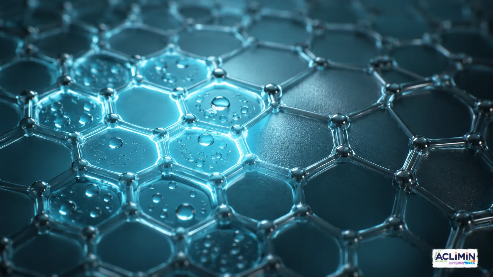 Estructura molecular en panal de abeja